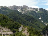 立山への尾根線