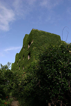 後ろの建物