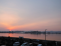 今朝の松江（宍道湖）