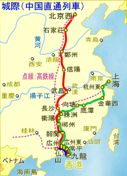 香港中国直通列車（在来線）