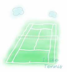 テニス素材ｔシャツ テニス大好き素材屋さん