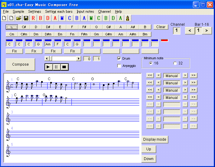 Easy Music Composer screenshot