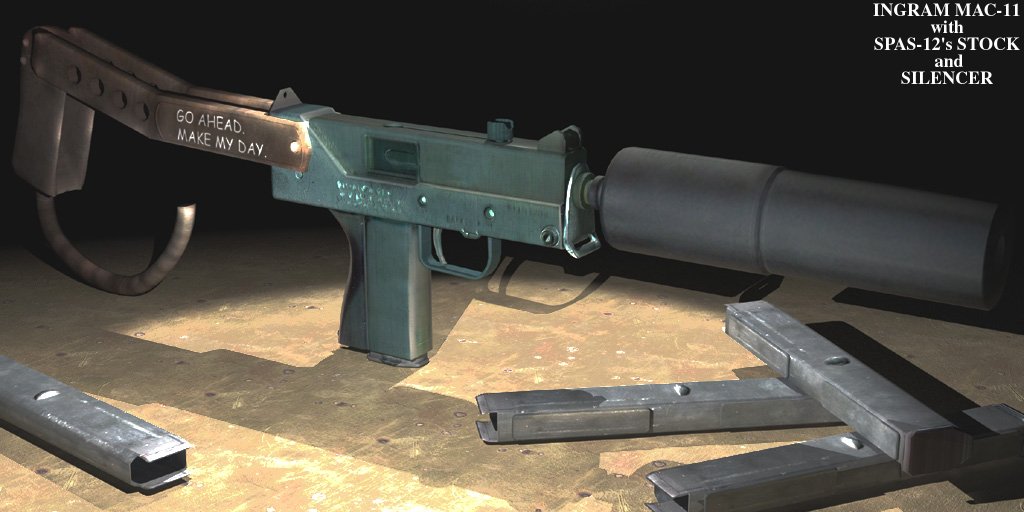 Customized Ingram Mac11 Sub Machine Gun - カスタマイズドイングラム