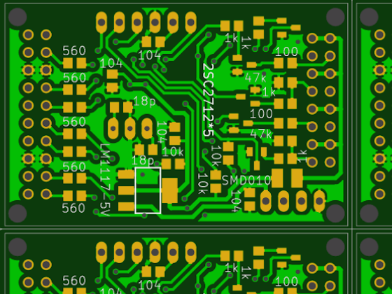 Arduino nano センサー 4灯式信号機 4系統 自作