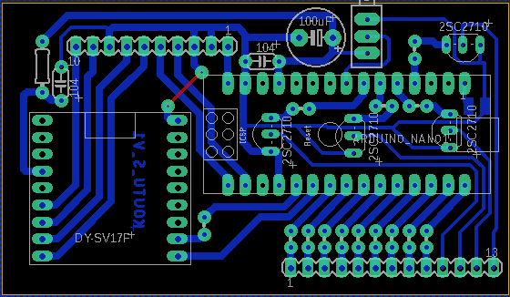 Arduino nano 交通信号機 模型制御基板 自作