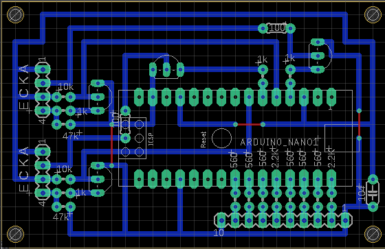 鉄道 模型 センサー 信号機 Arduino 自作 基板