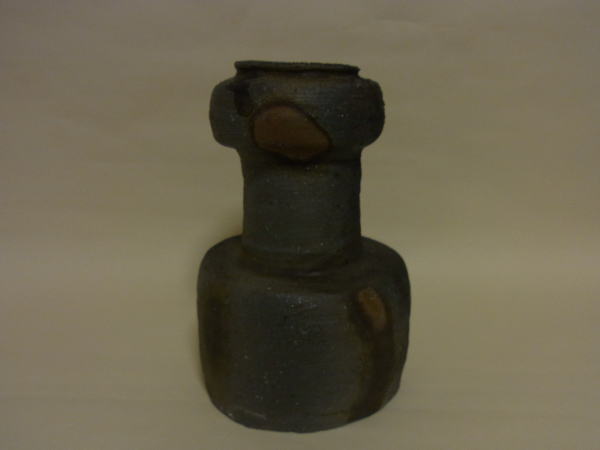 森 陶岳 備前窯変砧花入 作品寸評 美・ネット