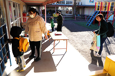 登園の様子